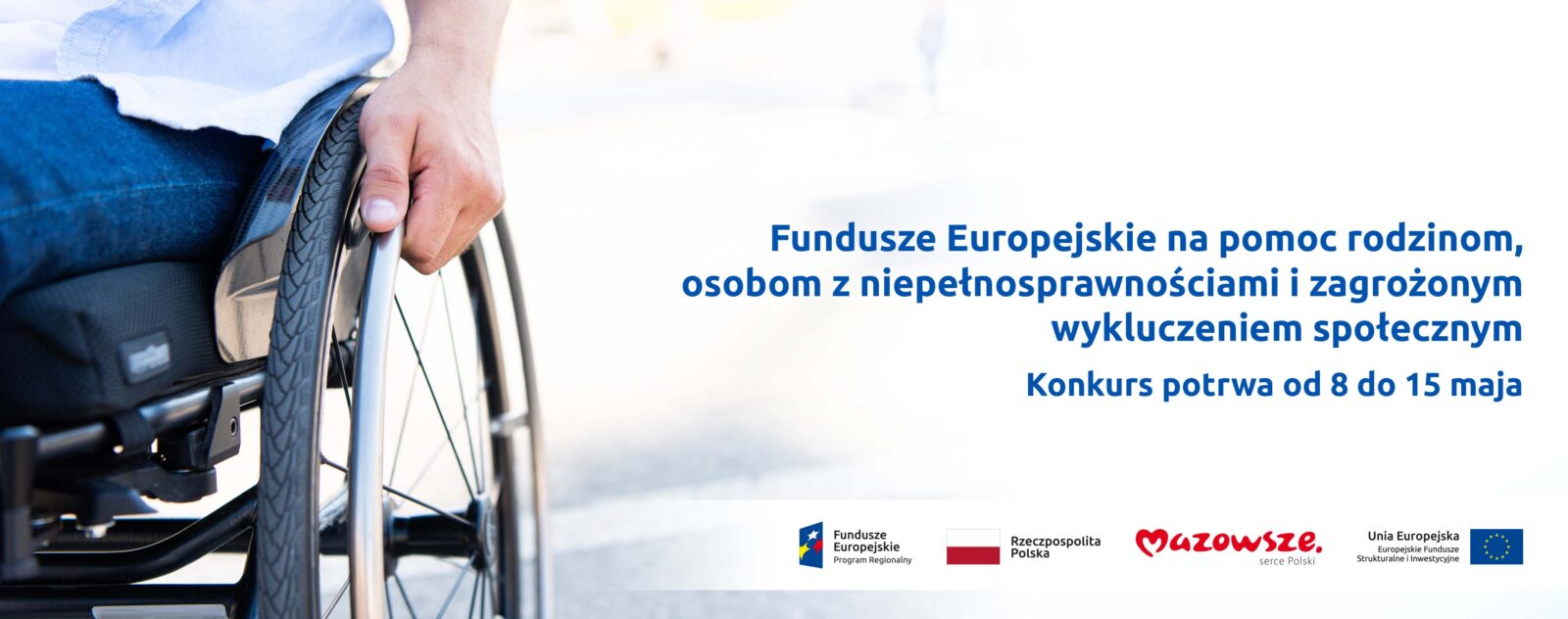 Plakat - Fundusze Europejskie na pomoc rodzinom, osobom z niepełnosprawnościami i zagrożonym wykluczeniem społecznym Plakat - Fundusze Europejskie na pomoc rodzinom, osobom z niepełnosprawnościami i zagrożonym wykluczeniem społecznym
